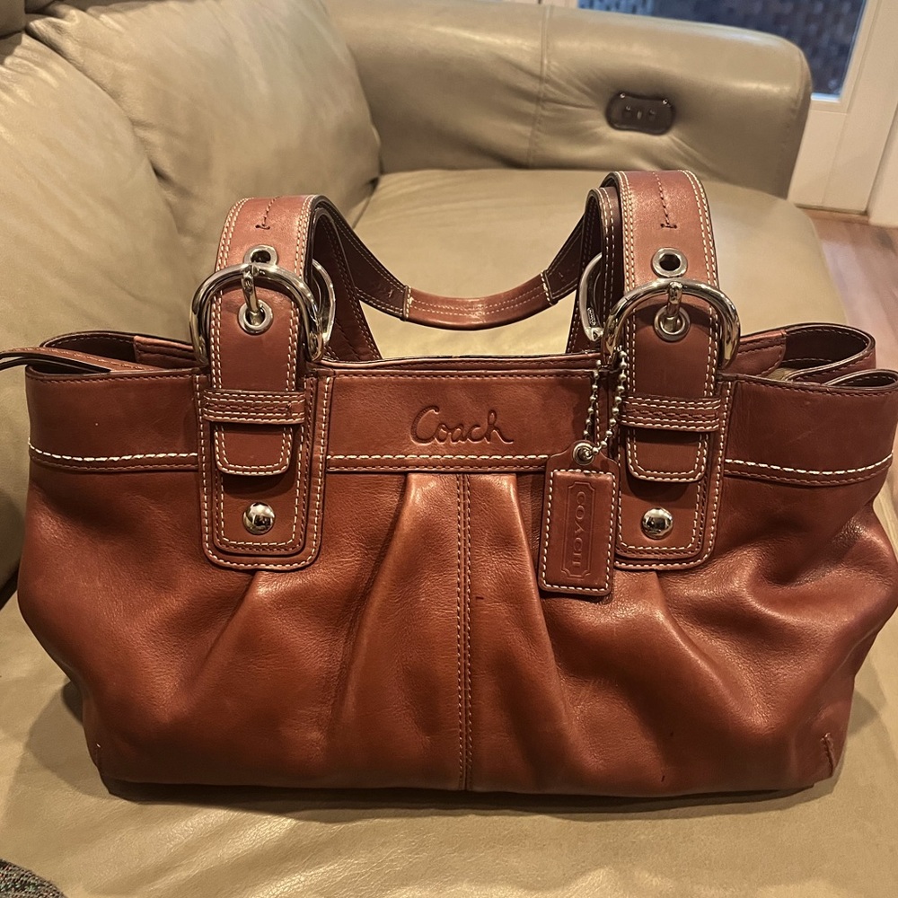 Leather Coach bag
